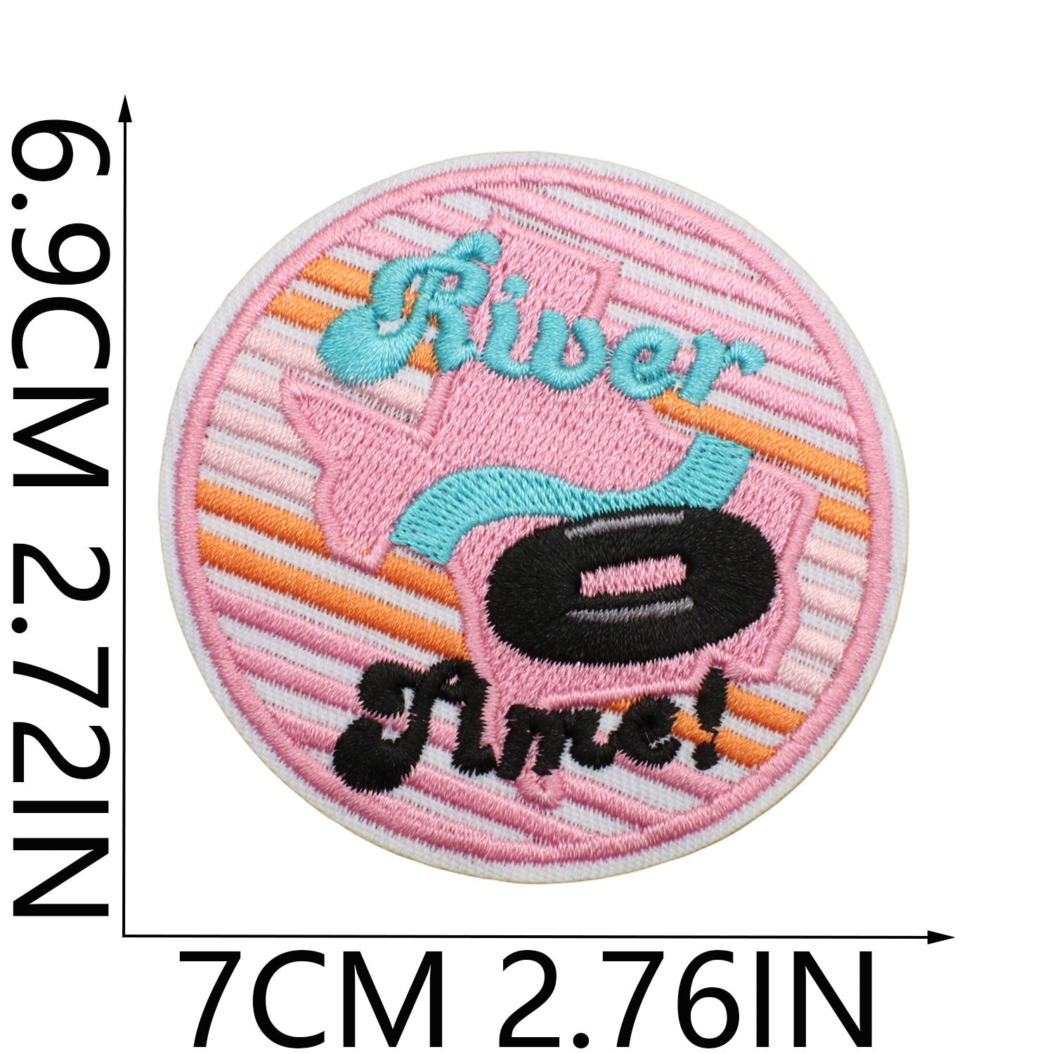 Wholesale Western Denim Embroidery Cloth Sticker FS